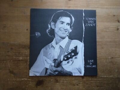 Townes Van Zandt Live & Obscure EX Vinyl Record HLD004(J9) SEE NOTES