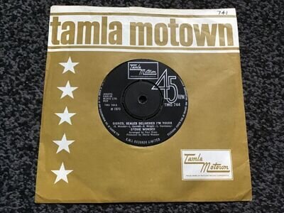 STEVIE WONDER - SIGNED, SEALED DELIVERED I’M YOURS 1970 SINGLE MOTOWN TMG 744 EX