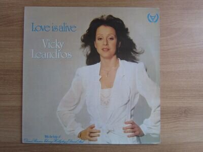 VICKY LEANDROS JOHNNY HALLYDAY LOVE IS ALIVE RARE 1981 Korea Orig LP