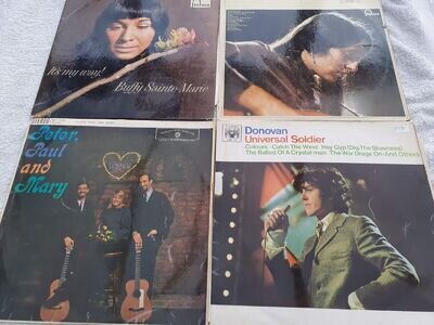 DONOVAN / JOAN BAEZ / BUFFY SAINTE-MARIE / PETER PAUL & MARY -4 albums