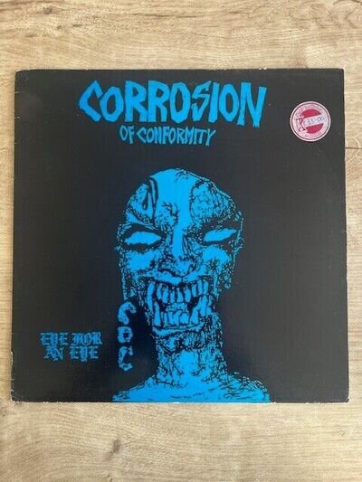 Corrosion Of Conformity - Eye For An Eye Album - 1985 Vinyl - Rare Punk Record