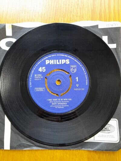 Dusty Springfield 7” single. A. I Only Want To Be With You B Once Upon A Time