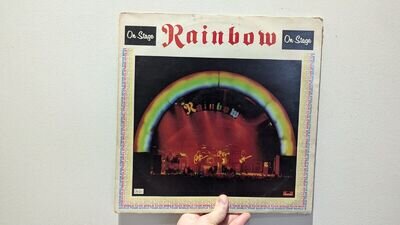 RAINBOW - ON STAGE - ORIGINAL POLYDOR 1977 GATEFOLD DOUBLE VINYL LP EX / EX