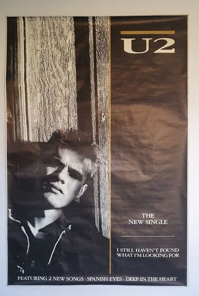 HUGE! U2 Original 1987 Promo Poster Still Haven’t Found What I’m Looking For