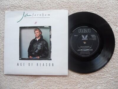 JOHN FARNHAM AGE OF REASON RCA RECORDS UK 7" VINYL SINGLE in PICTURE SLEEVE