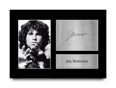 Jim Morrison Signed Pre Printed Autograph A4 Photo Display Gift The Doors Fan