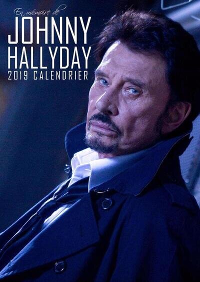 JOHNNY HALLYDAY 2019 CALENDAR LARGE UK POSTER WALL BY OC + FREE UK POSTAGE !!