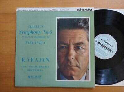 SAX 2392 ED1 Sibelius Symphony no. 5 Karajan Philharmonia EX Columba 1st B/S