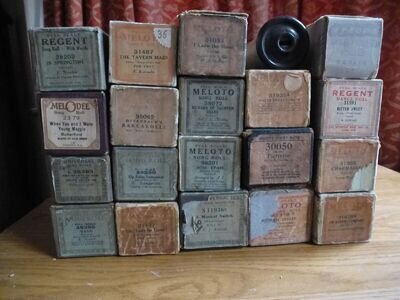 20 Antique Vintage 88 note Pianola Player Piano Rolls Good condition