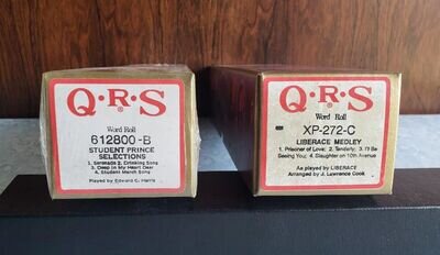 LOT 2 QRS Piano NIP STUDENT PRINCE SELECTIONS 612800-B~LIBERACE MEDLEY XP-272-C