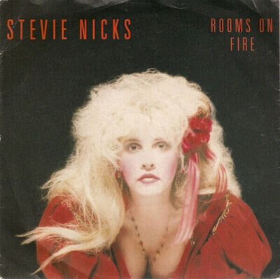 Stevie Nicks - Rooms On Fire - Used Vinyl Record 7 - 24 - B5783z