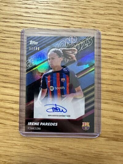 Topps FC Barcelona Champions 22/23 Irene Paredes Autograph 11/49 (1)