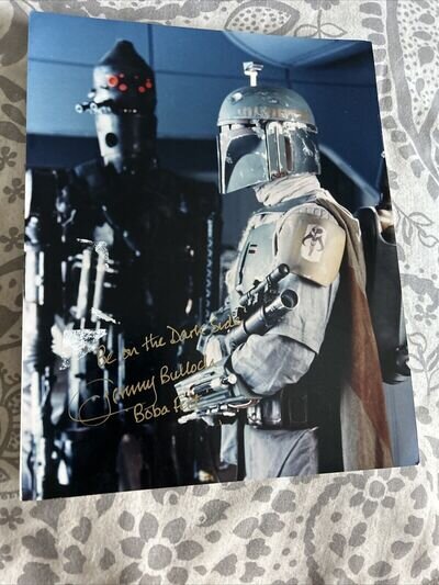 "STAR WARS" Jeremy Bulloch "Boba Fett" 10x8 Genuine Signed Autograph Online COA