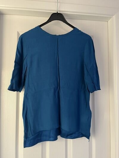 M&S Autograph cobalt blue blouse size 10