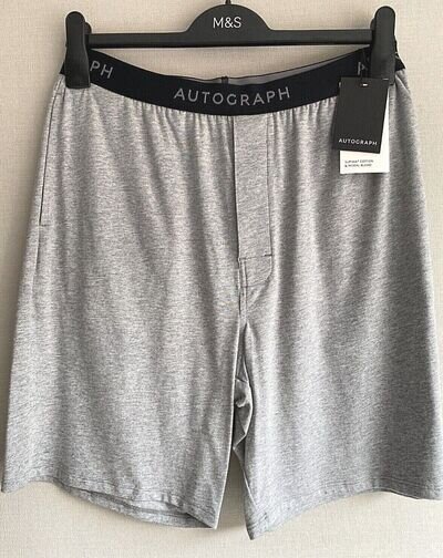 MENS M&S AUTOGRAPH SIZE M OR L SUPIMA COTTON MODAL PYJAMA SLEEP SHORTS FREE POST