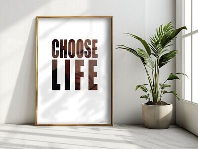 ❤ GEORGE MICHAEL ❤ Choose Life song lyrics poster art limited edition print wham