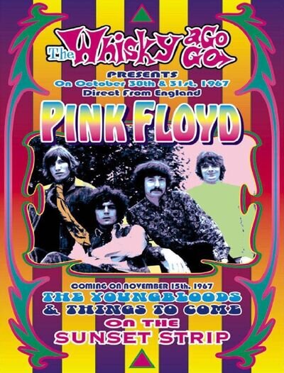 "PINK FLOYD " Iconic 1967 Concert Poster Various Sizes