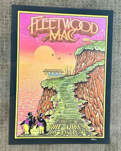 FLEETWOOD MAC FORUM LOS ANGELES 2018 ORIGINAL SILKSCREEN CONCERT POSTER DUBOIS