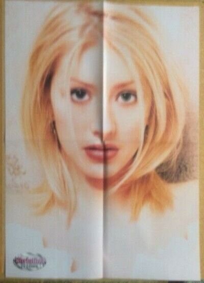 CHRISTINA AGUILERA Original Vintage TV Stars Magazine Poster 1999