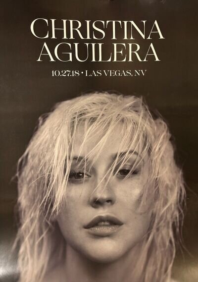 christina aguilera The Liberation Poster Tour 2018 Las Vegas 18x24