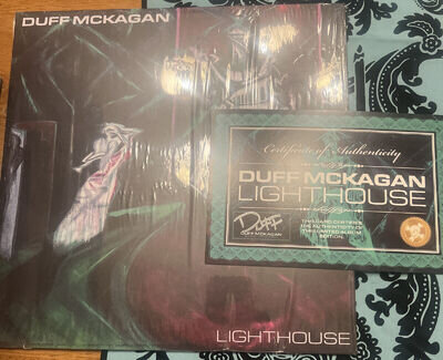 BRAND NEW DUFF MCKAGAN LIGHTHOUSE SIGNED AUTOGRAPHED LP VINYL