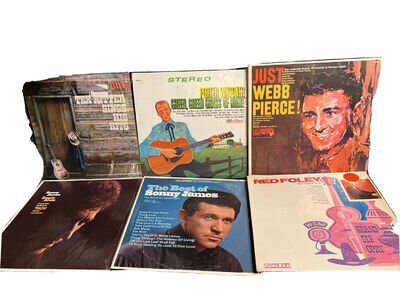 Lot 6x LP-TEX RITTER-red Foley-webb Pierce-sonny James Best-porter Wagoner Green