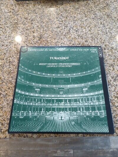 37 - Turandot - Birgit Nilsson - Franco Corelli - Stokowski - Opera LP w booklet