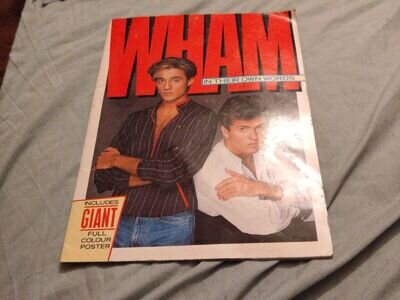 Wham! In Their Own Words Extremely Rare Vintage Magazine With Pull Out Poster