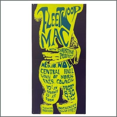 Fleetwood Mac 1970 York University Concert Poster (UK)