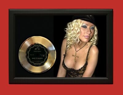 Christina Aquilera Back To Basics Poster Art Framed 45 Gold Record Display