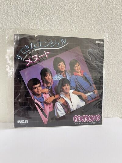 MENUDO HEAVENLY ANGEL RCA RPS158 Japan 7" Rare 1984 Ricky Martin Gimme US Seller