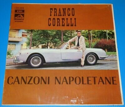 FRANCO CORELLI - Canzoni Napoletane -EMI Italy vinyl LP, disc EX, Ferrari sleeve