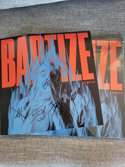 Atreyu Baptize sealed colored vinyl with hand signed print