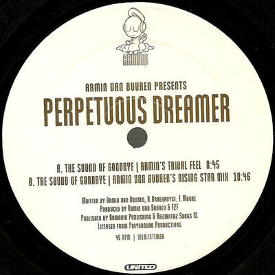 Armin van Buuren Presents Perpetuous Dreamer - The Sound Of Goodbye (12") (Very