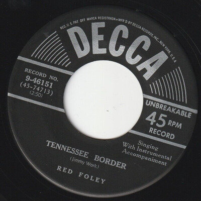 RED FOLEY TENNESSEE BORDER US ISSUE NICE COPY