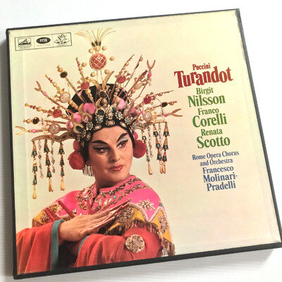 Puccini Turandot Nilsson Corelli Scotto HMV SAN 159-61 3 LP Box SET