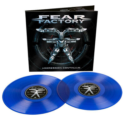 Fear Factory Aggression Continuum 2LP EYESORE EXCLUSIVE Transparent Blue Vinyl