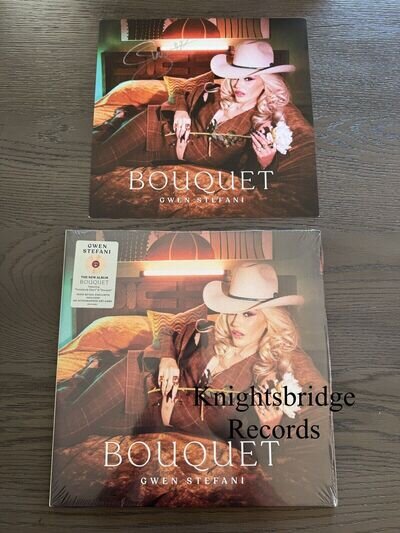 Gwen Stefani SIGNED Vinyl LP Bouquet Champagne AUTOGRAPHED PROOF INC No Doubt