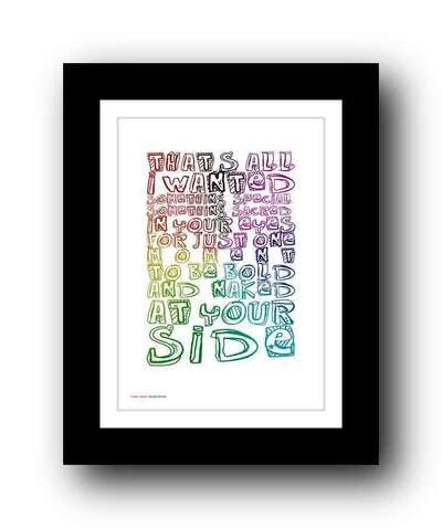 ❤ GEORGE MICHAEL ❤ Father Figure - song lyrics poster art print wham #20