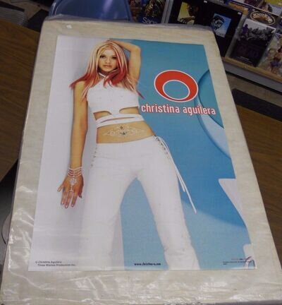 Vintage Original 2000 Christina Aguilera Debut Poster (22 1/2 x 34 in) unused