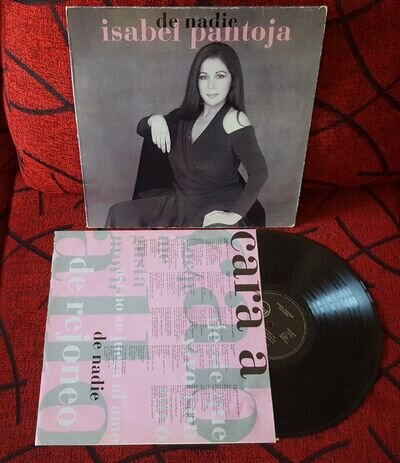 Latin ISABEL PANTOJA **De Nadie** VERY SCARCE 1993 Spain LP w/ INSERT