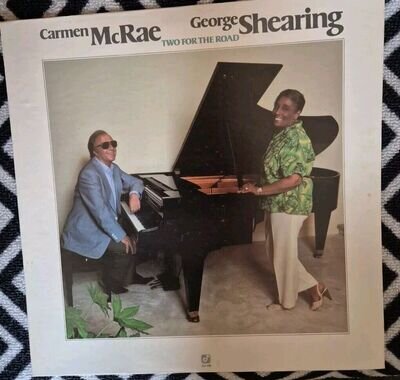 CARMEN McRAE WITH GEORGE SHEARING L.P "TWO FOR THE ROAD" 1980 VG/VG (1659)