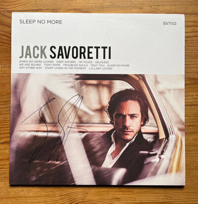 Jack Savoretti - sleep no more SIGNED