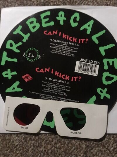 A Tribe Called Quest - Can I Kick It? Ltd Ed 7" Vinyl 3D Cover 1991 - Excellent