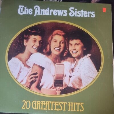 The Andrews Sisters 20 Greatest Hits Vinyl LP (Nostalgia Records 22006)