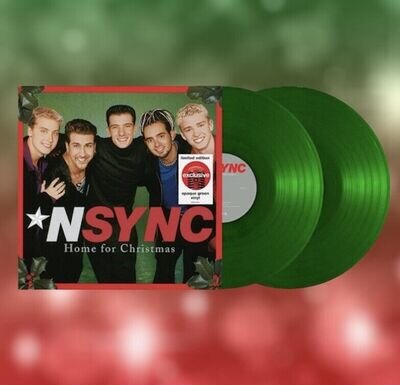 NSYNC HOME FOR CHRISTMAS LIMITED EXCLUSIVE VINYL LP OPAQUE GREEN In Hand