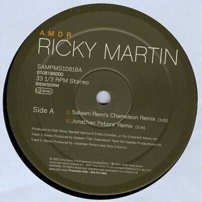 Ricky Martin - Amor (12", Promo)