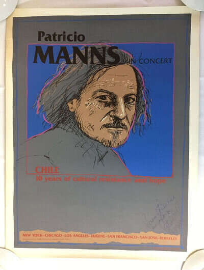 PATRICIO MANNS Autographed Concert Poster ~ 20 x 26