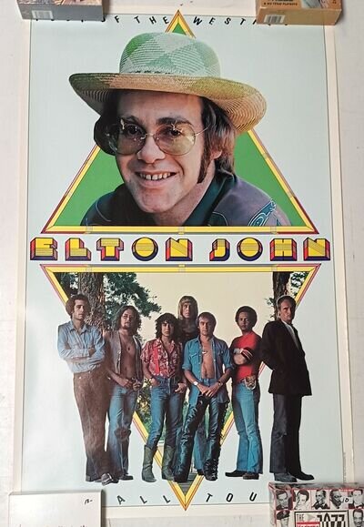 Elton John Rock of The Westies Fall Tour 1975 Rare Vintage Poster - '70s Classic