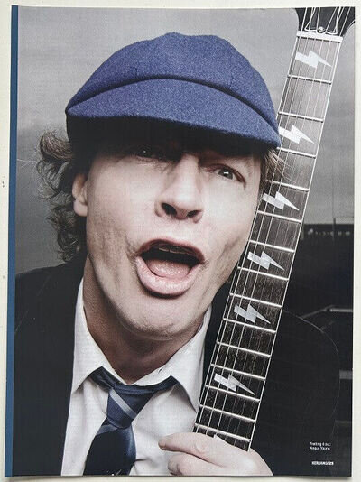 ANGUS YOUNG - 2008 full page UK magazine poster AC/DC